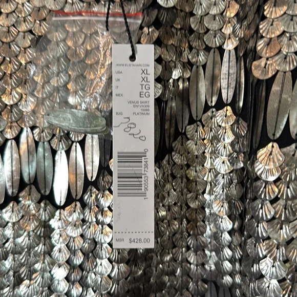 Elie Tahari Embellished Skirt NWT Size XL - Picture 4 of 6